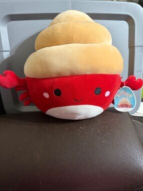 Squishmallows Red Crab with Tan Shell Plush